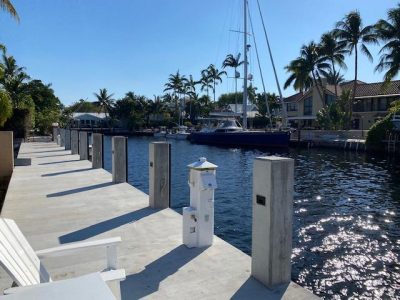 Dock For Rent At Private Sunrise Key Dock – Deepwater, 3rd Dock from Middle River