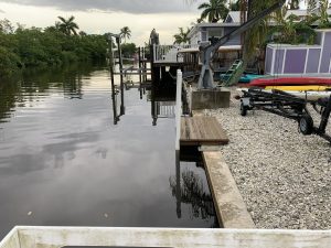 Dock For Rent At Private dock on canal near public boat ramp in Matlacha. Owner on site