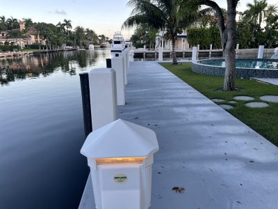 Dock For Rent At Las Olas. Private home corner lot concrete dock. 24 hour security.