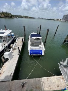 Dock For Rent At 40ft slip with large enclosed garage