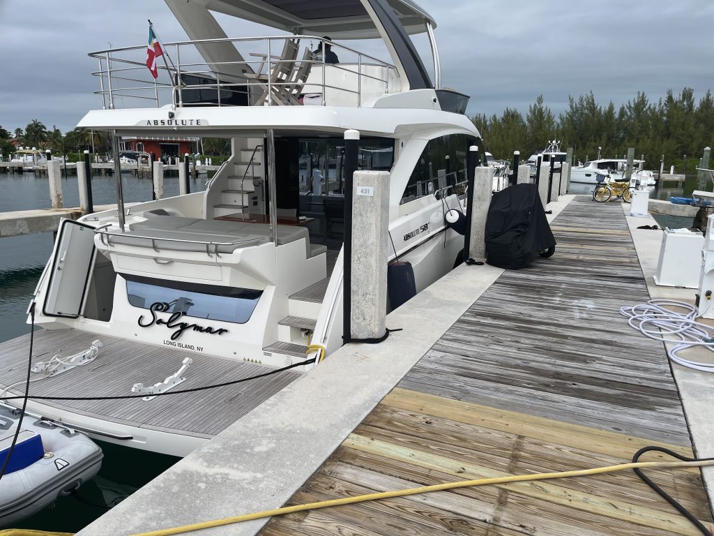 Featured Image of 100’ cement dock in grand Bahama yacht club. $190,000.