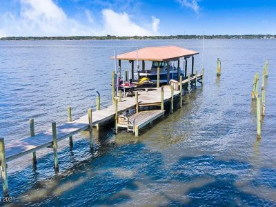 Dock For Rent At 2 docks on ICW @ Merritt Island, FL, 40′ covered boat lift & 75′ dock