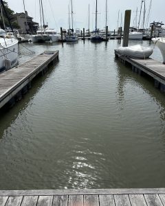 Dock For Rent At Bohicket Marina 45 + foot slip. LOA of 52’