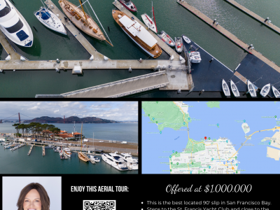 Dock For Rent At 90’ Slip in San Francisco Bay