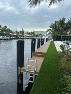 Featured Image of 100 FT new dock in calm water with 100amp metered service and water.