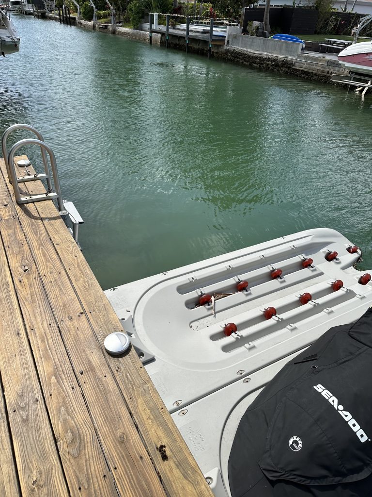 Featured Image of Private Jet Ski Dock in Gated Biscayne Point with Calm Water