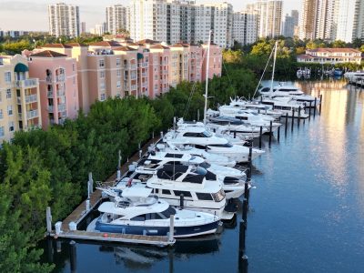 Dock For Rent At Private dock at Yacht Club at Aventura Marina for boats up to 77 feet