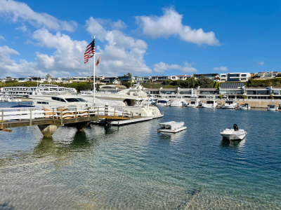 Dock For Rent At 85′ Boat Slip on Little Balboa (boardwalk entrance)