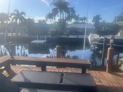 Dock For Rent At Private dock end of canal 5 houses from intercoastal