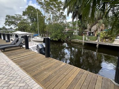 Dock For Rent At PRIVATE DOCK ON A GATED STREET OFF THE NEW RIVER $500/MONTH