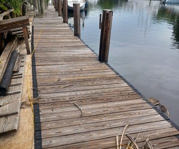 Dock For Rent At Beautiful dock on wide part of the New River.