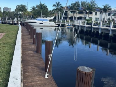 Dock For Rent At 100 Ft private dockage on New River near Downtown Ft Lauderdale