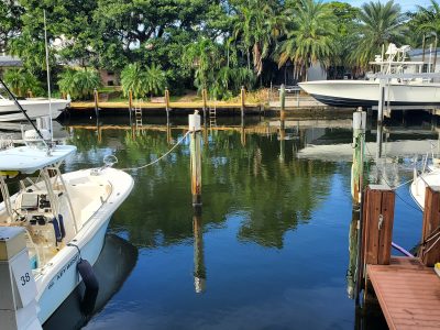 Dock For Rent At Boat Slip #38 in safe secluded Sun Harbor Marina near Hillboro Inlet